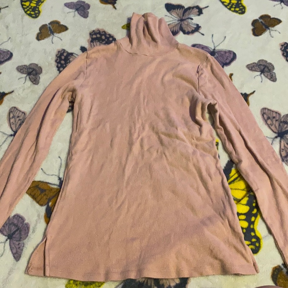 Pink Turtleneck